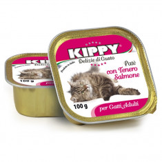 Pate Kippy cat, cu somon, 100g foto