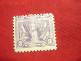 Serie 1919 SUA Drapelul Aliatilor 3C violet ,sarniera, Nestampilat