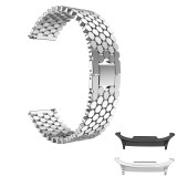Curea metalica compatibila Samsung Galaxy Watch8 Classic 46mm, Bright-Silver