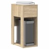 VidaXL Suport turn pentru computer cu sertar Stejar Sonoma 30x44x74 cm