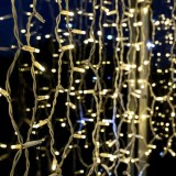 Instalatie turturi, 3 m, 132LED, alb cald