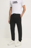 Karl Lagerfeld pantaloni de trening culoarea negru, neted, 500900.705752