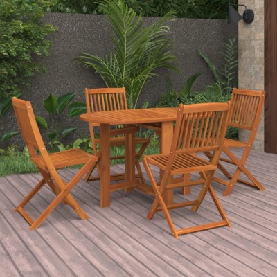 vidaXL Set mobilier de grădină, 5 piese, lemn masiv de acacia 3086969 foto