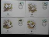 St Vincent-WWF Pasari-set complet FDC