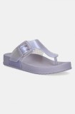 Melissa slapi MELISSA COZY FLIP FLOP AD femei, culoarea violet, cu toc plat, M 35933.BC915