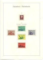 OLANDA/TARILE DE JOS.1959/99 ALBUM LEUCHTTURM+DAVO Colectie timbre nestampilate