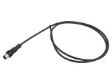 Conector M12 mufă tată drept aurit AMPHENOL -20&divide;80&deg;C