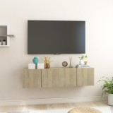 VidaXL Dulapuri TV suspendate 2 buc. stejar sonoma 60x30x30 cm