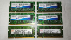 Memorii RAM laptop 1 GB / DDR2 / 400 MHz / PC3200 / CL-5 foto