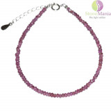 Bratara granat rhodolite discuri 2-3mm si argint 925