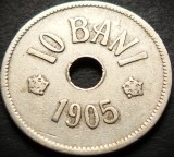 Moneda istorica 10 BANI - ROMANIA, anul 1905 * cod 5417