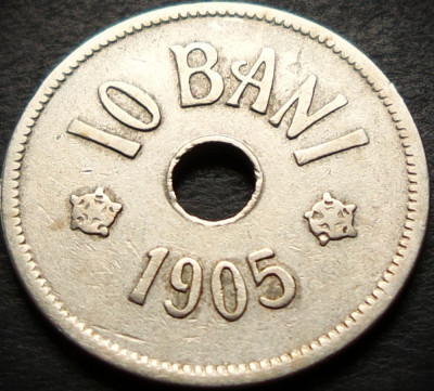 Moneda istorica 10 BANI - ROMANIA, anul 1905 * cod 5417 foto