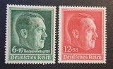 Germania (Deutsches Reich 1938) "Reichsparteitag 1938" (6+19Pf Verde &amp; 12+38Pf Roșu, MINT / Neștampilate) CLK1