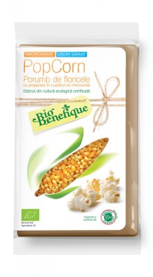 Popcorn (preparare microunde) (bio) 90gr foto