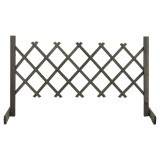Cumpara ieftin Gard cu zabrele de gradina, gri, 120x60 cm, lemn masiv de brad