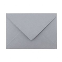 Plicuri Argintii C6 DACO, 25 Buc/Set, 162x114 mm, 120 g/m?, cu Clapeta Gumata, Plic Argintiu, Plic Colorat, Plicuri cu Clapeta Gumata, Plicuri C6 cu C foto