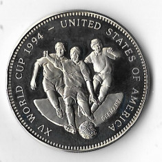 Moneda 2000 kwacha 1994 - Zambia, Campionatul Mondial de Fotbal 1994, 38,6 mm
