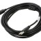 Cablu USB 2.0 A la B, 5m, negru, aurit