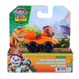 Mini vehicul cu figurina, Paw Patrol the Dino Movie, Pup Squad Racers, Zuma, 20157136