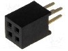 Conector 4 pini, seria {{Serie conector}}, pas pini 1.27mm, CONNFLY - DS1065-03-2*2S8BV