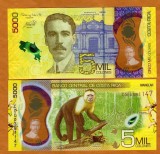 !!! COSTA RICA - 5.000 COLONES 2018 (2020) - P NEW - UNC / POLIMER