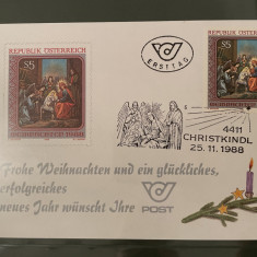 austria - serie timbre pictura religie craciun nestampilata MNH