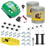 Pachet gard electric complet 2000m AgroElectro animale salbatice 4.5 Joule 230V 12V kit