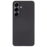 Husa telefon tactical magforce aramid pentru samsung galaxy s25 plus, fibra aramida, ultra slim 0.8 mm, inel magnetic, negru