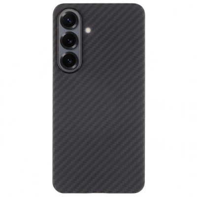 Husa telefon tactical magforce aramid pentru samsung galaxy s25, fibra aramida, ultra slim 0.8 mm, inel magnetic, negru foto