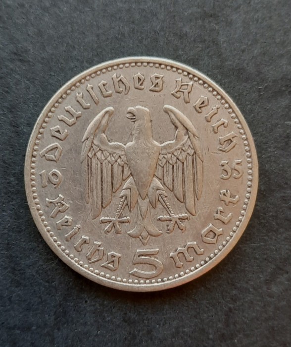 5 Reichsmark 1935, litera D, Germania - G 3559