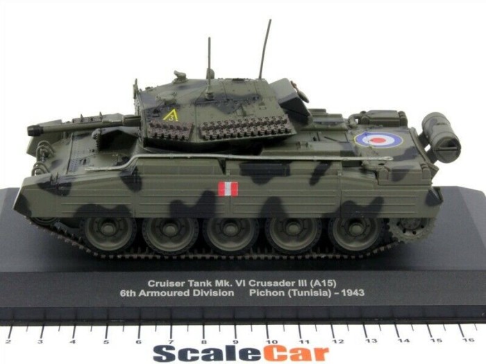 Macheta tanc 1943 Cruiser tank mk. vi crusader iii (a15) 6th armour division Pichon - tunisia