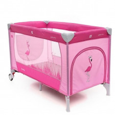 Patut pliabil cu 2 nivele Coto Baby Samba Plus Pink foto