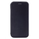 Husa Flip Wallet Neagra Samsung Galaxy J5 2017, Piele Ecologica, Protectie Socuri, Buzunar Card