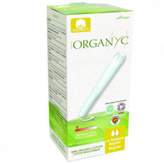 Tampoane Organyc Regular din Bumbac Organic cu Aplicator Pronat 16buc