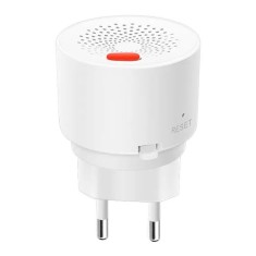 Detector de scurgeri de gaz inteligent Techstar&reg;, Wi-Fi, Notificari in Aplicatiile Tuya si SmartLife, Alarma inclusa, Programare de la Distanta, Alb