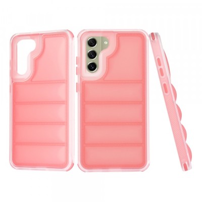 Husa pentru Samsung Galaxy S21 FE 5G G990, Techsuit, Wave Shield, Rosie foto