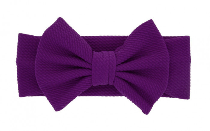 Purple Hairband cu Bow Tie fată