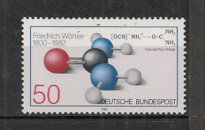 Germania.1982 100 ani moarte F.Wohler-chimist MG.525 foto
