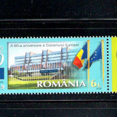 ROMANIA 2009 - A 60-A ANIVERSARE A CONS. EUROPEI, TABS 2, MNH - LP 1833