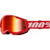 MBS Ochelari motocross/enduro STRATA 2 rosu/alb 100%, Cod Produs: 26013495PE
