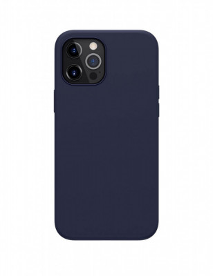 Husa iPhone 12 Pro Max 6.7 Silicon Liquid Dark Blue foto