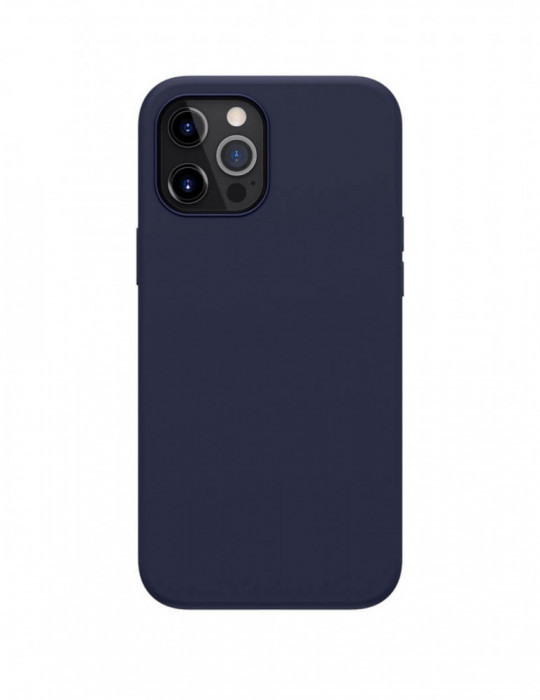 Husa iPhone 12 Pro Max 6.7 Silicon Liquid Dark Blue