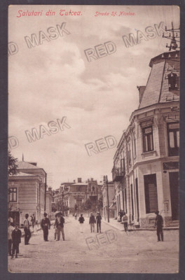 4727 - TULCEA, Sf. Nicolae street, Romania - old postcard - used - 1908 foto