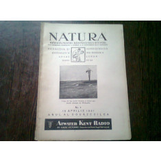 REVISTA NATURA NR.4/1931