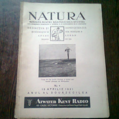 REVISTA NATURA NR.4/1931