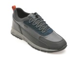 Pantofi GEOX negri, U460MB, din piele ecologica