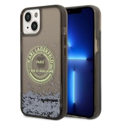 Husa pentru iPhone 15 Plus / iPhone 14 Plus - Karl Lagerfeld Hardcase Liquid Glitter (KLHCP14MLCRSGRK) - RSG foto