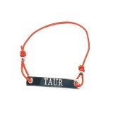 Bratara rosie cu snur ajustabil zodia taur