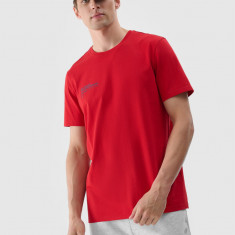 Tricou cu imprimeu pentru bărbați - roșu