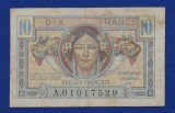 Bancnota Franța 10 franci 1947 Tresor Francais VF, 10 francs 1947